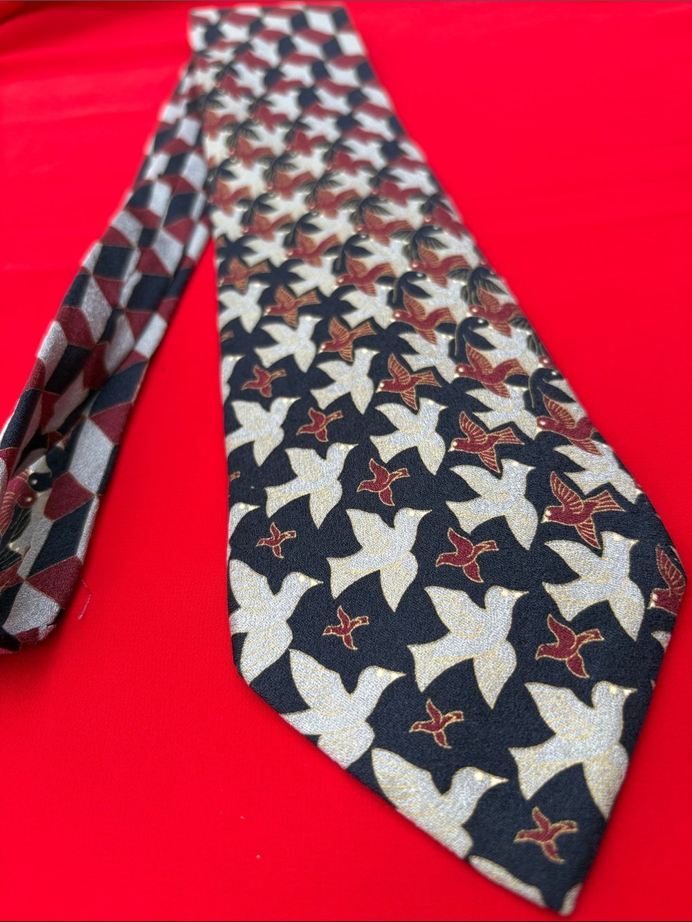 M.C. Escher silk tie!!